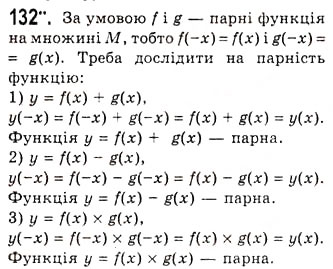 Завдання № 132 - Парні і непарні функції - ГДЗ Алгебра 10 клас А.Г. Мерзляк, Д.А. Номіровський, В.Б. Полонський, М.С. Якір 2010 - Академічний рівень