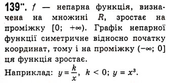 Завдання № 139 - Парні і непарні функції - ГДЗ Алгебра 10 клас А.Г. Мерзляк, Д.А. Номіровський, В.Б. Полонський, М.С. Якір 2010 - Академічний рівень