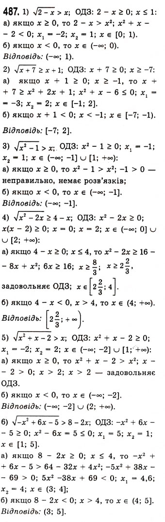 Завдання № 487 - Означення та властивості степеня з раціональним показником - ГДЗ Алгебра 10 клас А.Г. Мерзляк, Д.А. Номіровський, В.Б. Полонський, М.С. Якір 2010 - Академічний рівень