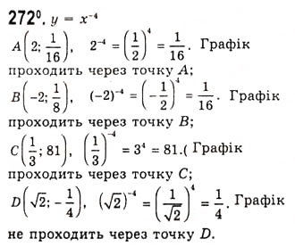 Завдання № 272 - Степенева функція з цілим показником - ГДЗ Алгебра 10 клас А.Г. Мерзляк, Д.А. Номіровський, В.Б. Полонський, М.С. Якір 2010 - Академічний рівень