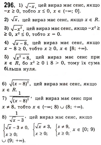 Завдання № 296 - Степенева функція з цілим показником - ГДЗ Алгебра 10 клас А.Г. Мерзляк, Д.А. Номіровський, В.Б. Полонський, М.С. Якір 2010 - Академічний рівень