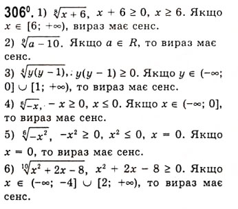 Завдання № 306 - Степенева функція з цілим показником - ГДЗ Алгебра 10 клас А.Г. Мерзляк, Д.А. Номіровський, В.Б. Полонський, М.С. Якір 2010 - Академічний рівень