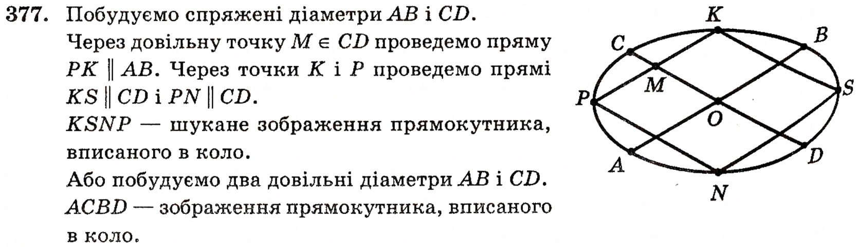 Завдання № 377 - § 10. Зображення фігур у стереометрії - ГДЗ Геометрія 10 клас Г.П. Бевз, В.Г. Бевз, Н.Г. Владимирова 2010 - Профільний рівень
