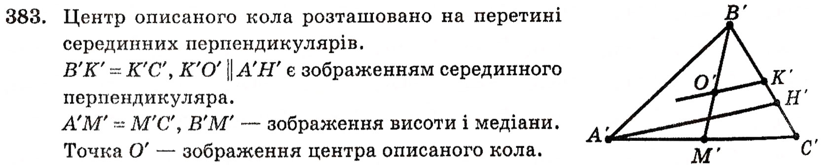 Завдання № 383 - § 10. Зображення фігур у стереометрії - ГДЗ Геометрія 10 клас Г.П. Бевз, В.Г. Бевз, Н.Г. Владимирова 2010 - Профільний рівень