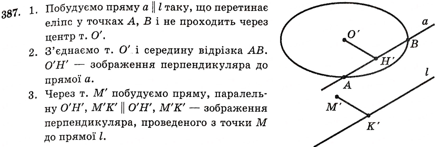 Завдання № 387 - § 10. Зображення фігур у стереометрії - ГДЗ Геометрія 10 клас Г.П. Бевз, В.Г. Бевз, Н.Г. Владимирова 2010 - Профільний рівень