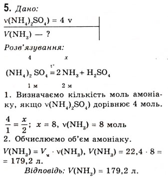 Завдання № 5 - § 7. Солі амонію. Якісні реакції на йон амонію та хлоридію - ГДЗ Хімія 10 клас О.Г. Ярошенко 2010