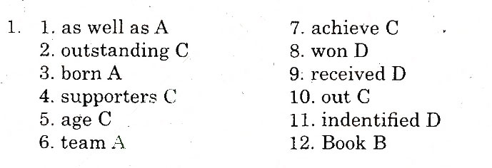 Завдання № 1 - Variant 2 - ГДЗ Англійська мова 10 клас С.В. Мясоєдова 2010 - Зошит для контролю знань (до підручника О.Д. Карп’юк)