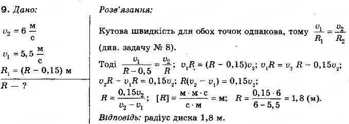 Завдання № 9 - Вправа 10 - ГДЗ Фізика 10 клас Т.М. Засєкіна, М.В. Головко 2010 - Профільний рівень