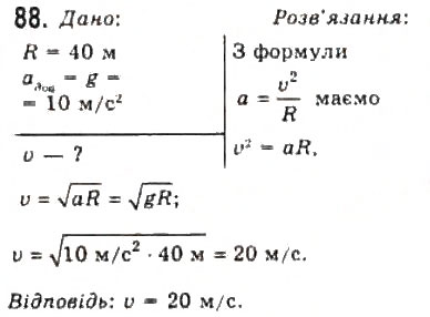 Завдання № 88 - Розділ 1. КІНЕМАТИКА - ГДЗ Фізика 10 клас В.Д. Сиротюк, В.І. Баштовий 2010 - Рівень стандарту