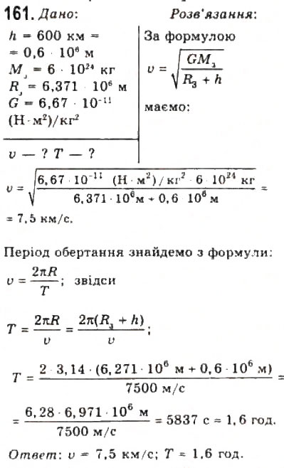 Завдання № 161 - Розділ 2. ДИНАМІКА - ГДЗ Фізика 10 клас В.Д. Сиротюк, В.І. Баштовий 2010 - Рівень стандарту