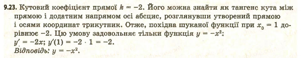 Завдання № 23 - 9. Рівняння дотичної - ГДЗ Алгебра 11 клас А.Г. Мерзляк, Д.А. Номіровський, В.Б. Полонський, М.С. Якір 2011 - Академічний, профільний рівні