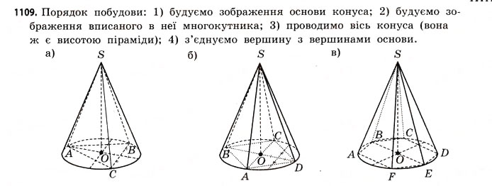 Завдання № 1109 - § 34. Комбінації геометричних фігур - ГДЗ Математика 11 клас Г.П. Бевз, В.Г. Бевз 2011 - Рівень стандарту