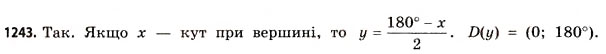 Завдання № 1243 - ДОДАТКОВІ ЗАВДАННЯ - ГДЗ Математика 11 клас Г.П. Бевз, В.Г. Бевз 2011 - Рівень стандарту