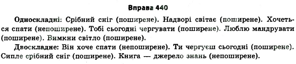 Завдання № 440 - УРОКИ РОЗВИТКУ ЗВ’ЯЗНОГО МОВЛЕННЯ - ГДЗ Українська мова 11 клас В.В. Заболотний, О.В. Заболотний 2011