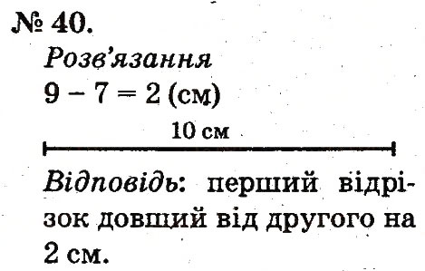 Завдання № 40 - Повторення вивченого в 1 класі - ГДЗ Математика 2 клас М.В. Богданович, Г.П. Лишенко 2012