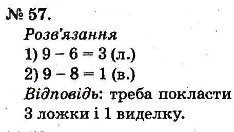 Завдання № 57 - Повторення вивченого в 1 класі - ГДЗ Математика 2 клас М.В. Богданович, Г.П. Лишенко 2012