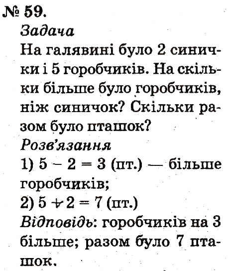 Завдання № 59 - Повторення вивченого в 1 класі - ГДЗ Математика 2 клас М.В. Богданович, Г.П. Лишенко 2012