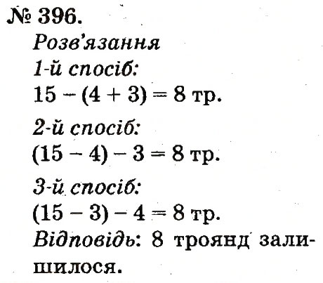 Завдання № 396 - Усне додавання і віднімання двоцифрових чисел з переходом через розряд - ГДЗ Математика 2 клас М.В. Богданович, Г.П. Лишенко 2012