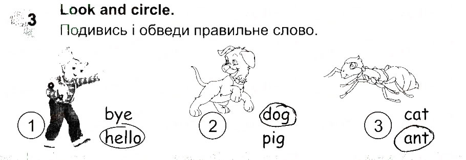 Завдання № 3 - Lesson 1 - ГДЗ Англійська мова 2 клас О.Д. Карп’юк 2013 - Робочий зошит