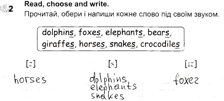 Завдання № 2 - Lesson 4 - ГДЗ Англійська мова 2 клас О.Д. Карп’юк 2013 - Робочий зошит
