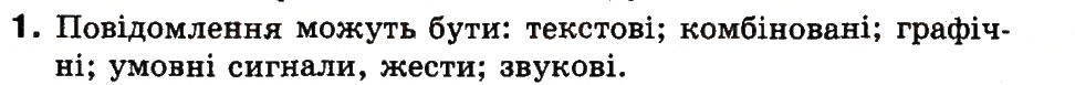 Завдання № 1 - 3. Які є способи подання повідомлень. Що таке носії повідомлень - ГДЗ Інформатика 3 клас М.М. Корнієнко, С.М. Крамаровська, І.Т. Зарецька 2013