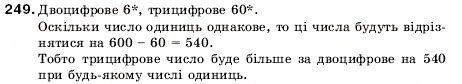 Завдання № 249 - 8. Віднімання натуральних чисел - ГДЗ Математика 5 клас А.Г. Мерзляк, В.Б. Полонський, М.С. Якір 2005