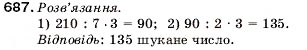 Завдання № 687 - 22. Уявлення про звичайні дроби - ГДЗ Математика 5 клас А.Г. Мерзляк, В.Б. Полонський, М.С. Якір 2005