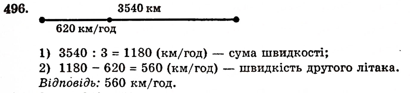 Завдання № 496 - § 10. Закони множення - ГДЗ Математика 5 клас Г.П. Бевз, В.Г. Бевз 2005
