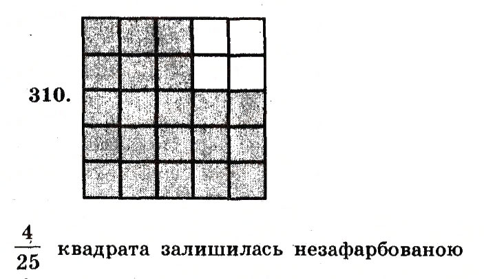 Завдання № 310 - Номери 301-400 - ГДЗ Математика 5 клас А.Г. Мерзляк, В.Б. Полонський, М.С. Якір 2013 - Робочий зошит