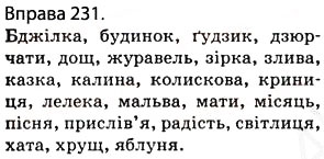 Завдання № 231 - § 21. Позначення звуків мовлення на письмі. Алфавіт - ГДЗ Українська мова 5 клас О.П. Глазова 2013
