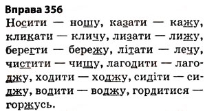 Завдання № 356 - § 27. Найпоширеніші випадки чергування голосних і приголосних звуків - ГДЗ Українська мова 5 клас О.П. Глазова 2013
