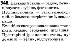Завдання № 348 - § 43. Загальновживані (нейтральні) і стилістично забарвлені слова - ГДЗ Українська мова 5 клас О.В. Заболотний 2013
