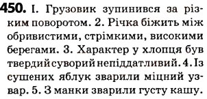 Завдання № 450 - § 56. Лексикологія - ГДЗ Українська мова 5 клас О.В. Заболотний 2013