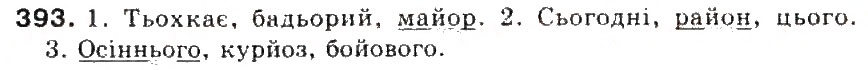 Завдання № 393 - § 42. Сполучення йо, ьо - ГДЗ Українська мова 5 клас С.Я. Єрмоленко, В.Т. Сичова 2013