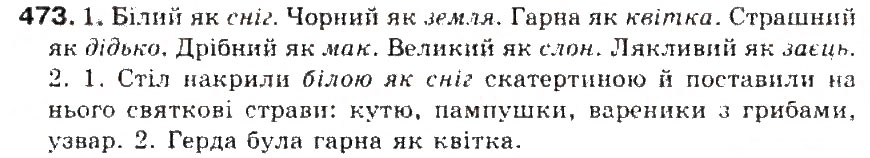 Завдання № 473 - § 50. Антоніми. Ознайомленя зі словником антонімів - ГДЗ Українська мова 5 клас С.Я. Єрмоленко, В.Т. Сичова 2013
