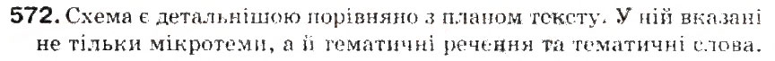 Завдання № 572 - § 62. Структура тексту. Тема, мікротема, тематичне речення. Простий план завершеного тексту - ГДЗ Українська мова 5 клас С.Я. Єрмоленко, В.Т. Сичова 2013