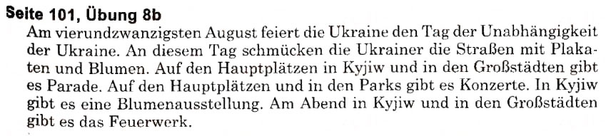 Завдання № s101u8b - Feste und Traditionen (Stunden 1-10) - ГДЗ Німецька мова 6 клас Н.П. Басай 2006