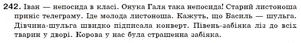 Завдання № 242 - § 16. Рід іменників. Іменники спільного роду - ГДЗ Українська мова 6 клас О.П. Глазова, Ю.Б. Кузнецов 2006