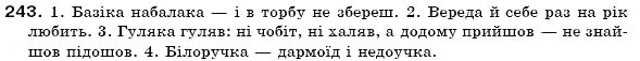 Завдання № 243 - § 16. Рід іменників. Іменники спільного роду - ГДЗ Українська мова 6 клас О.П. Глазова, Ю.Б. Кузнецов 2006