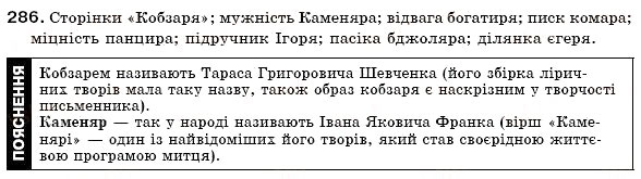 Завдання № 286 - § 19. Поділ іменників на відміни. Відмінювання іменників - ГДЗ Українська мова 6 клас О.П. Глазова, Ю.Б. Кузнецов 2006