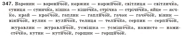Завдання № 347 - § 21. Особливості творення іменників - ГДЗ Українська мова 6 клас О.П. Глазова, Ю.Б. Кузнецов 2006