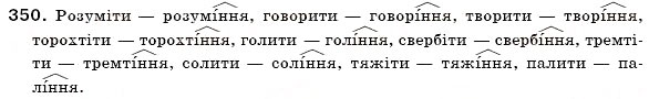 Завдання № 350 - § 21. Особливості творення іменників - ГДЗ Українська мова 6 клас О.П. Глазова, Ю.Б. Кузнецов 2006