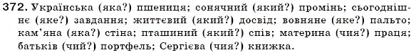 Завдання № 372 - § 23. Прикметник як частина мови - ГДЗ Українська мова 6 клас О.П. Глазова, Ю.Б. Кузнецов 2006