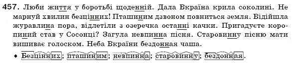Завдання № 457 - § 30. Написання -нн- і -н- у прикметниках - ГДЗ Українська мова 6 клас О.П. Глазова, Ю.Б. Кузнецов 2006