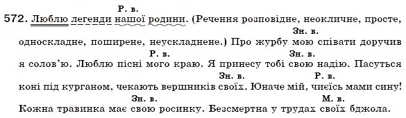 Завдання № 572 - § 41. Присвійні займенники - ГДЗ Українська мова 6 клас О.П. Глазова, Ю.Б. Кузнецов 2006