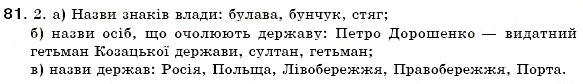 Завдання № 81 - § 8. Активна і пасивна лексика. Застарілі слова (архаїзми, історизми, неологізми) - ГДЗ Українська мова 6 клас С.Я. Єрмоленко, В.Т. Сичова 2006
