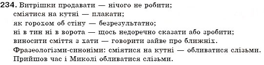 Завдання № 234 - § 25. Число іменників - ГДЗ Українська мова 6 клас С.Я. Єрмоленко, В.Т. Сичова 2006