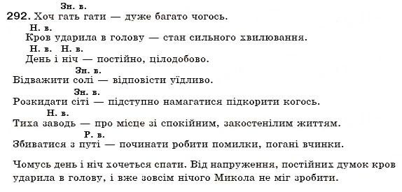 Завдання № 292 - § 31. Відмінювання іменників III та IV відміни - ГДЗ Українська мова 6 клас С.Я. Єрмоленко, В.Т. Сичова 2006