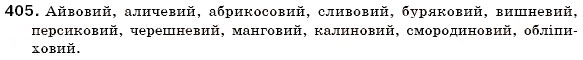 Завдання № 405 - § 44. Написання прикметникових суфіксів - ГДЗ Українська мова 6 клас С.Я. Єрмоленко, В.Т. Сичова 2006
