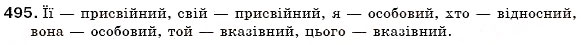 Завдання № 495 - § 54. Розряди займенників за значенням - ГДЗ Українська мова 6 клас С.Я. Єрмоленко, В.Т. Сичова 2006